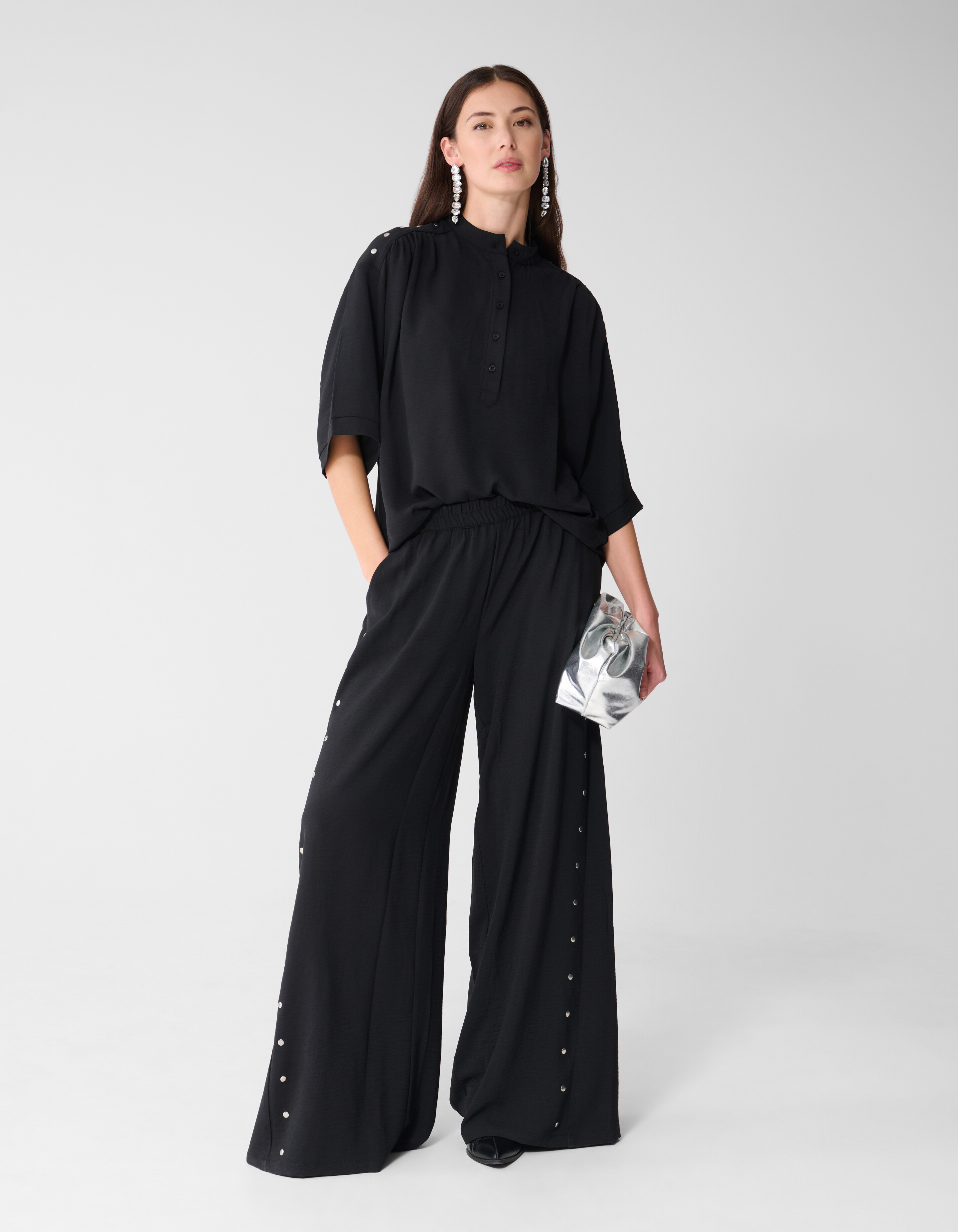 Twist-Studs Locker sitzende Hose Schwarz SHOEBY WOMEN