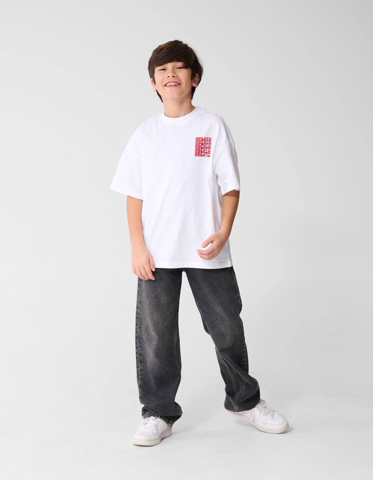 Baggy Jeans Dunkelgrau SHOEBY BOYS