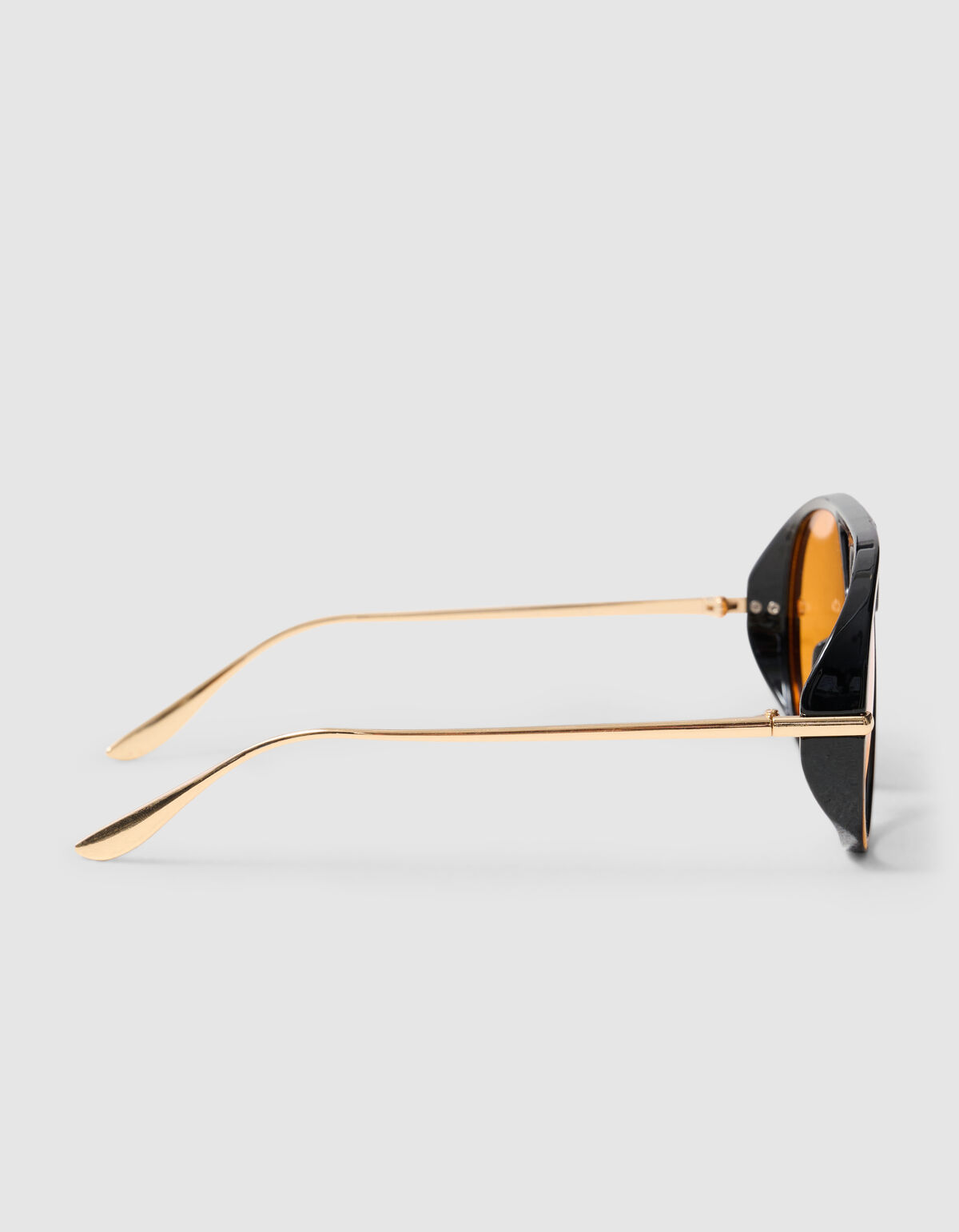 Große Aviator-Sonnenbrille Schwarz SHOEBY ACCESSOIRES
