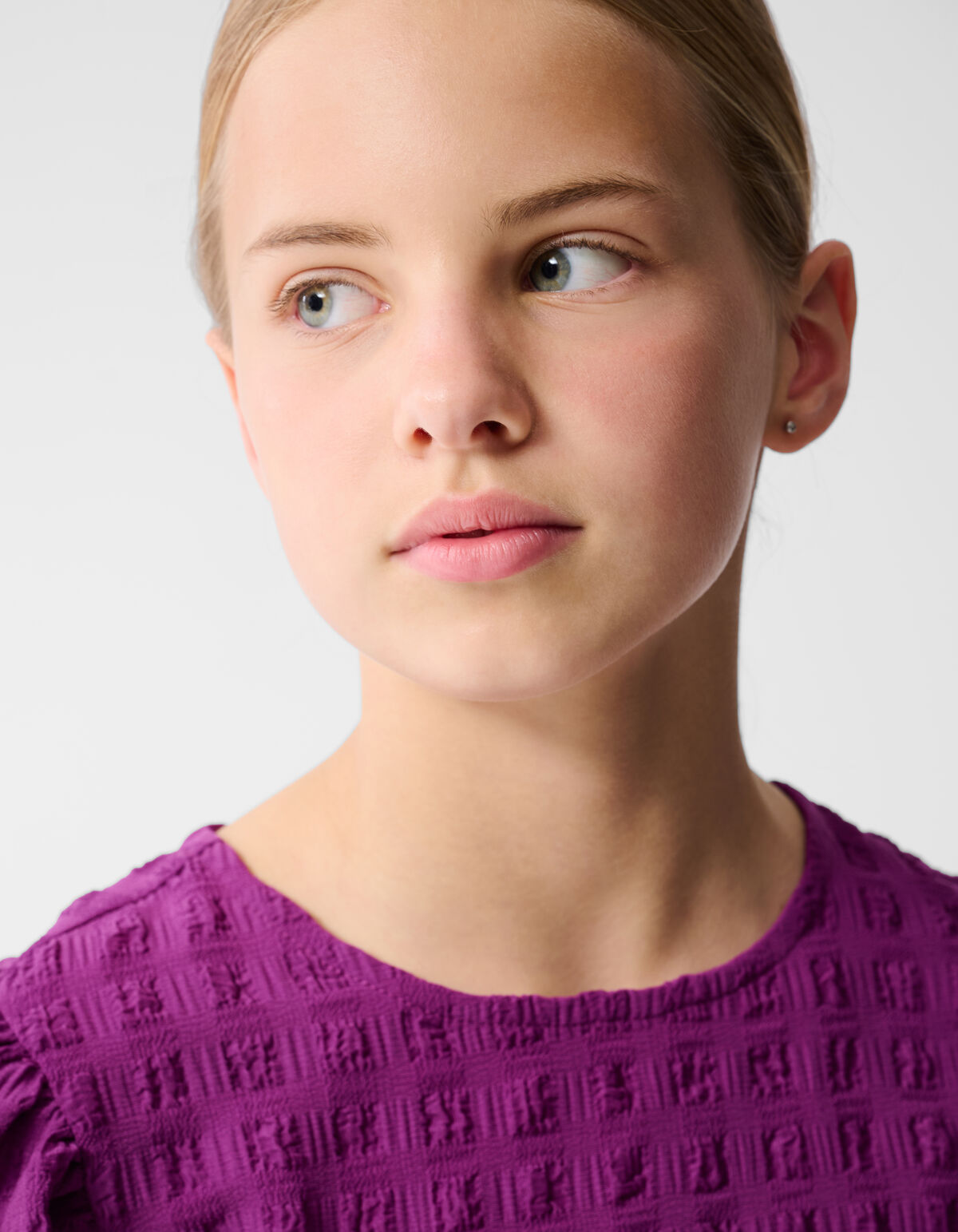 Crinkle Bow Top Lila SHOEBY GIRLS