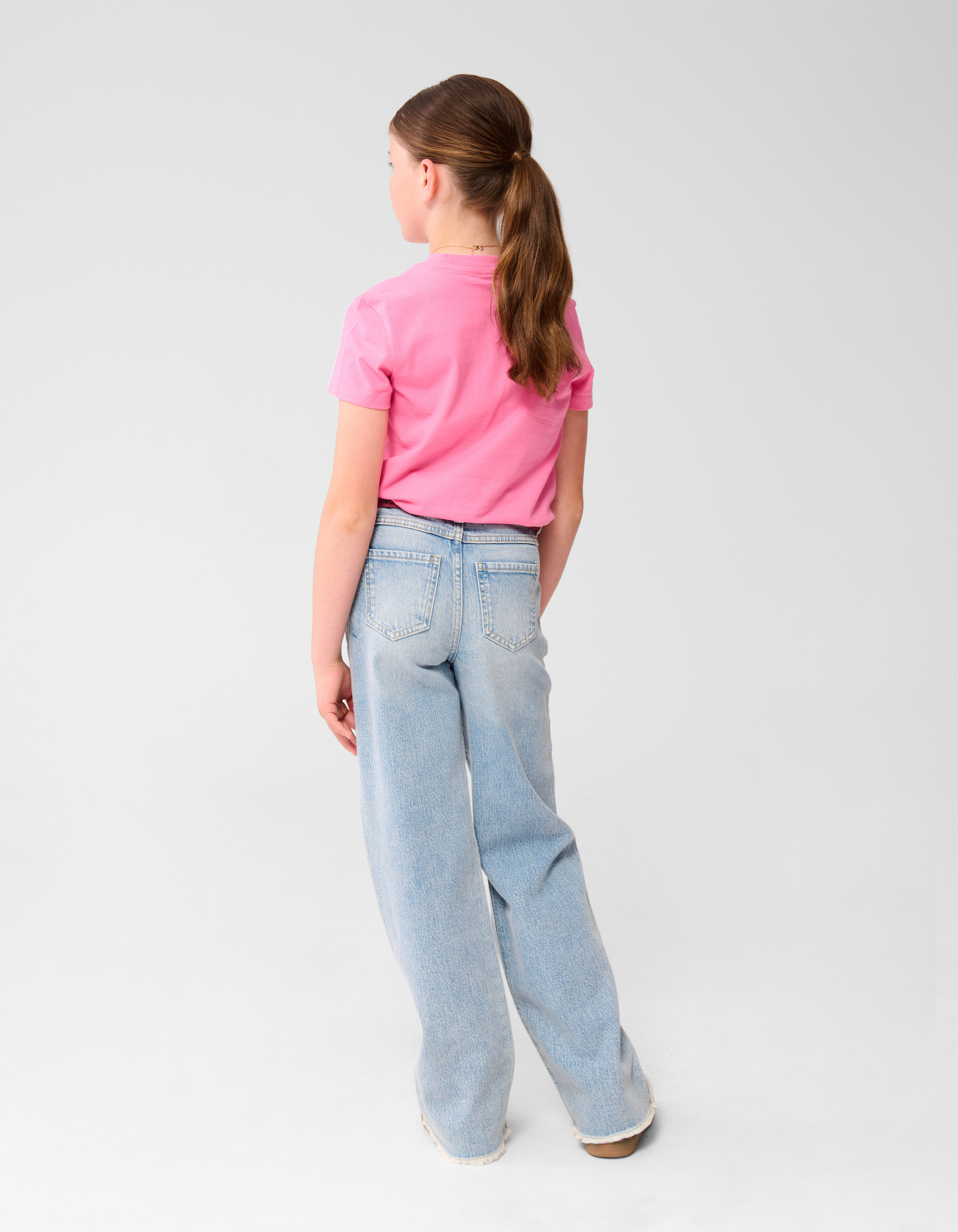 Weite Hosen aus Denim Blau SHOEBY GIRLS