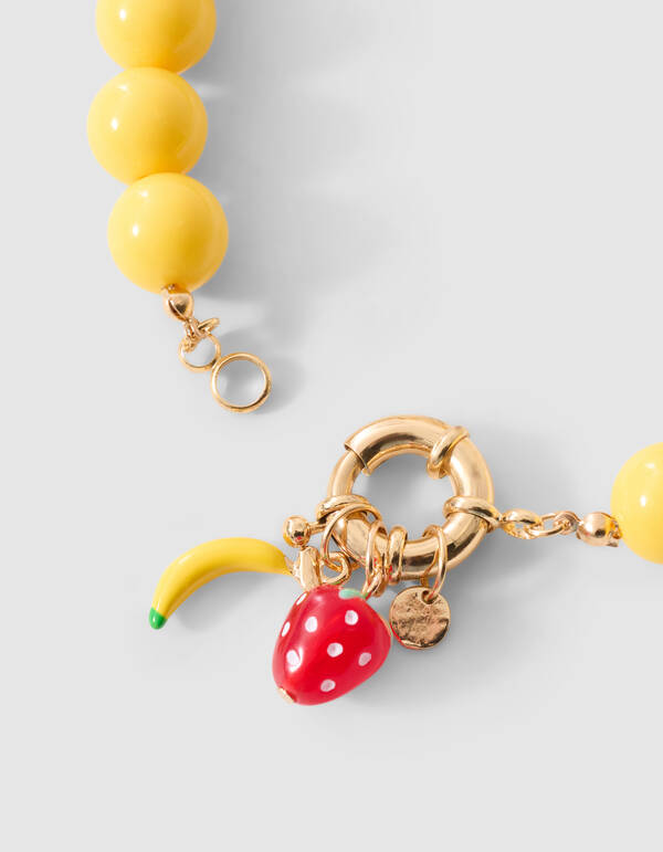 Statement Fruity Halskette Gelb SHOEBY ACCESSOIRES