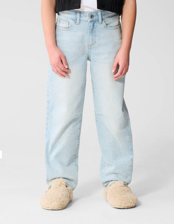 Barrel Fit Jeans Gebleicht SHOEBY GIRLS