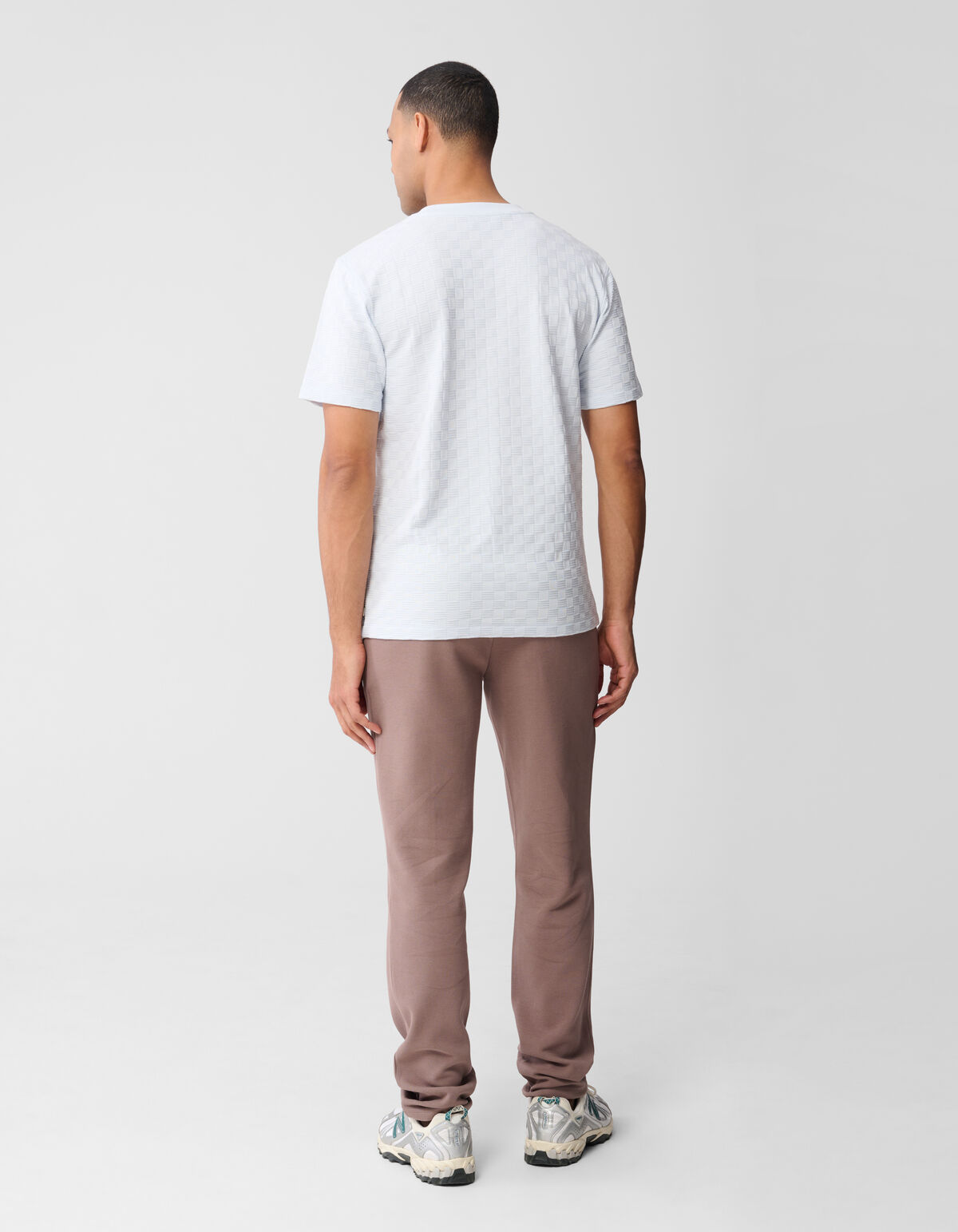 Struktur T-Shirt Hellblau SHOEBY MEN