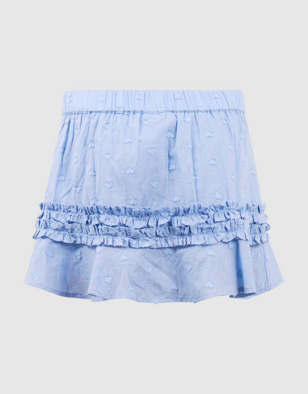 R&uuml;schen-Minirock Hellblau SHOEBY GIRLS