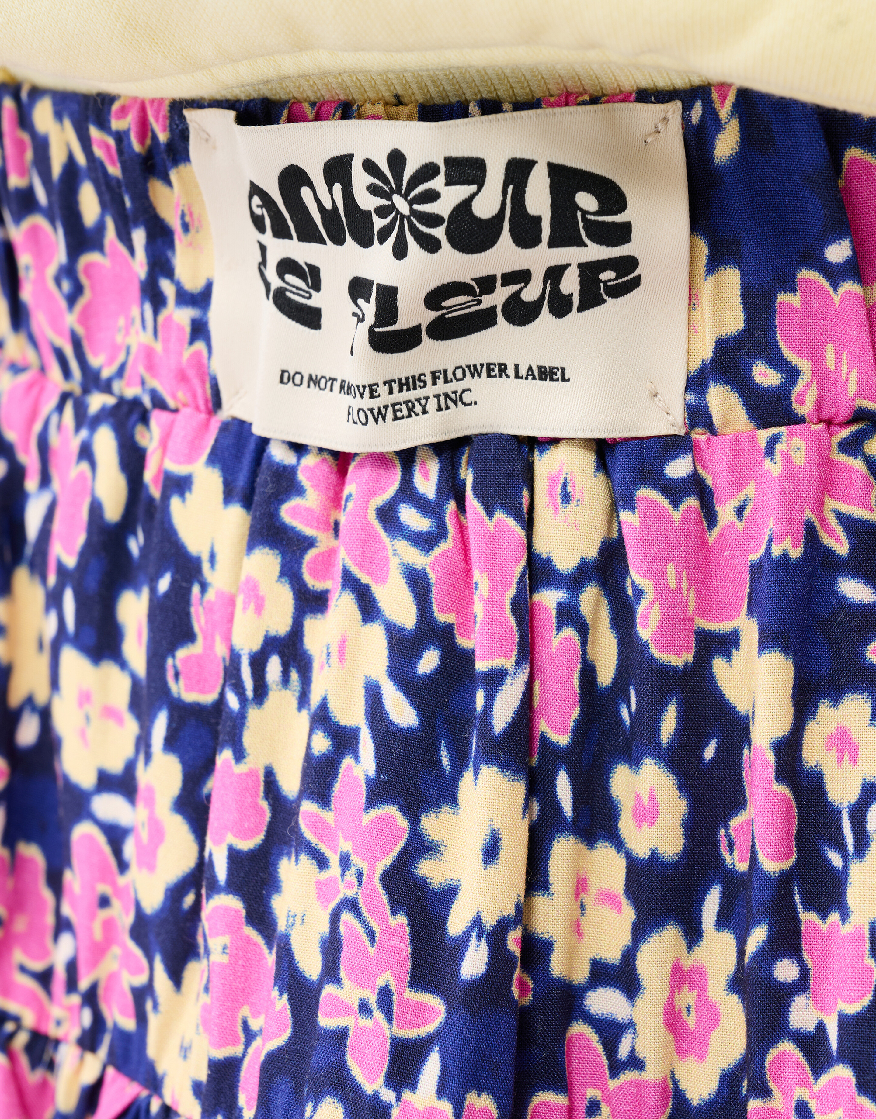 Blumenminirock Dunkelblau/Rosa SHOEBY GIRLS