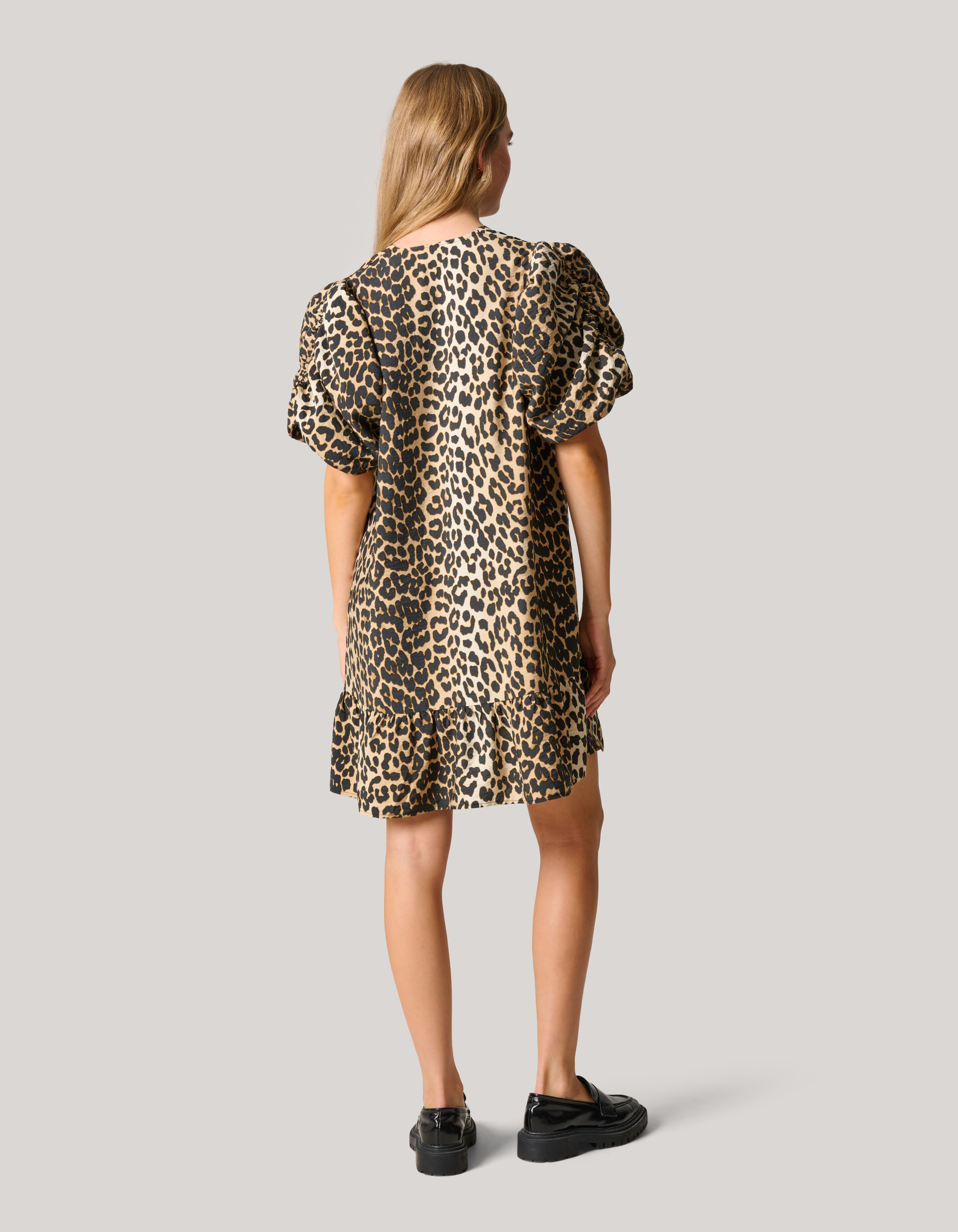 Puffärmel Leopard Kleid SHOEBY WOMEN