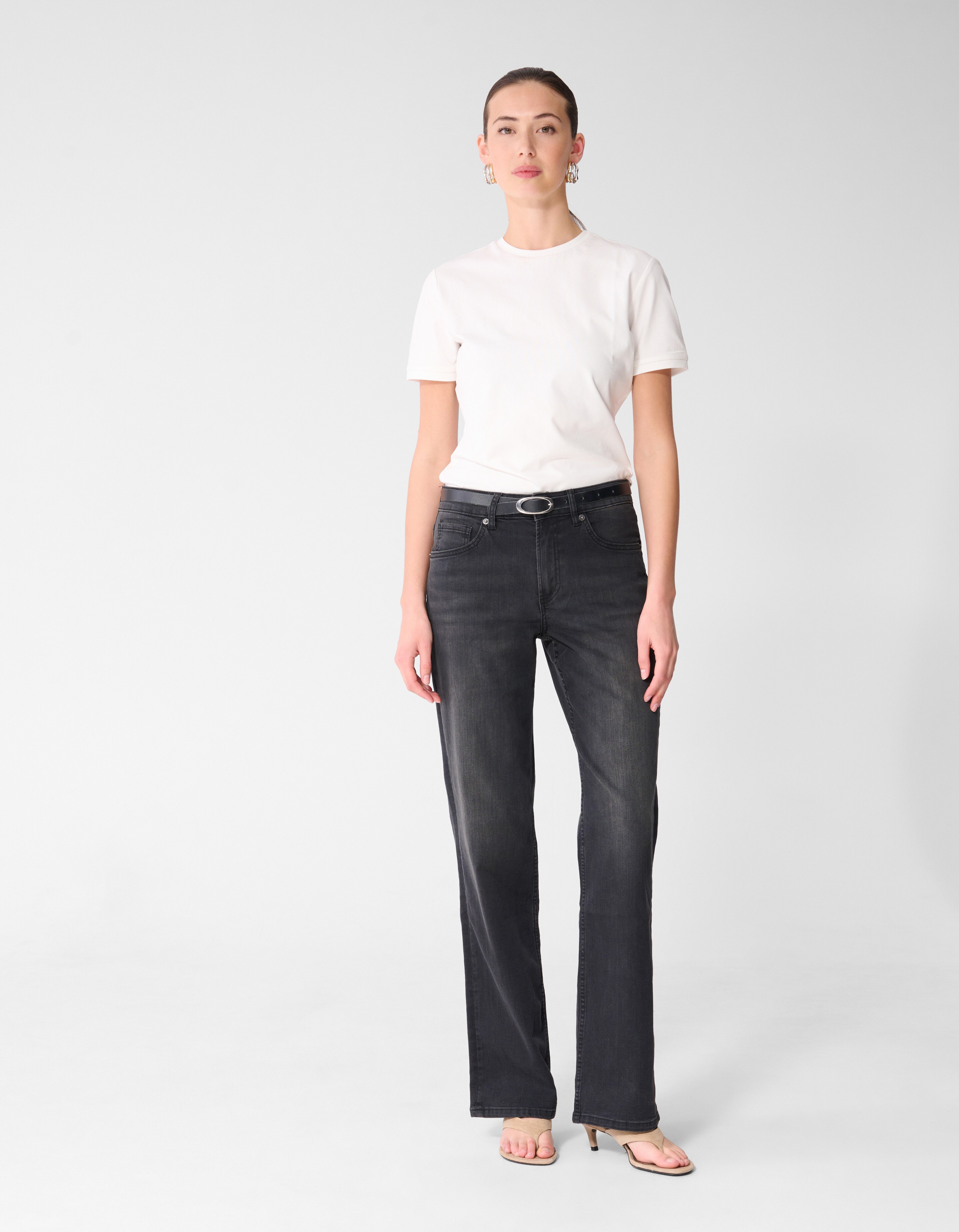 Straight Fit Jeans Dunkelgrau SHOEBY WOMEN