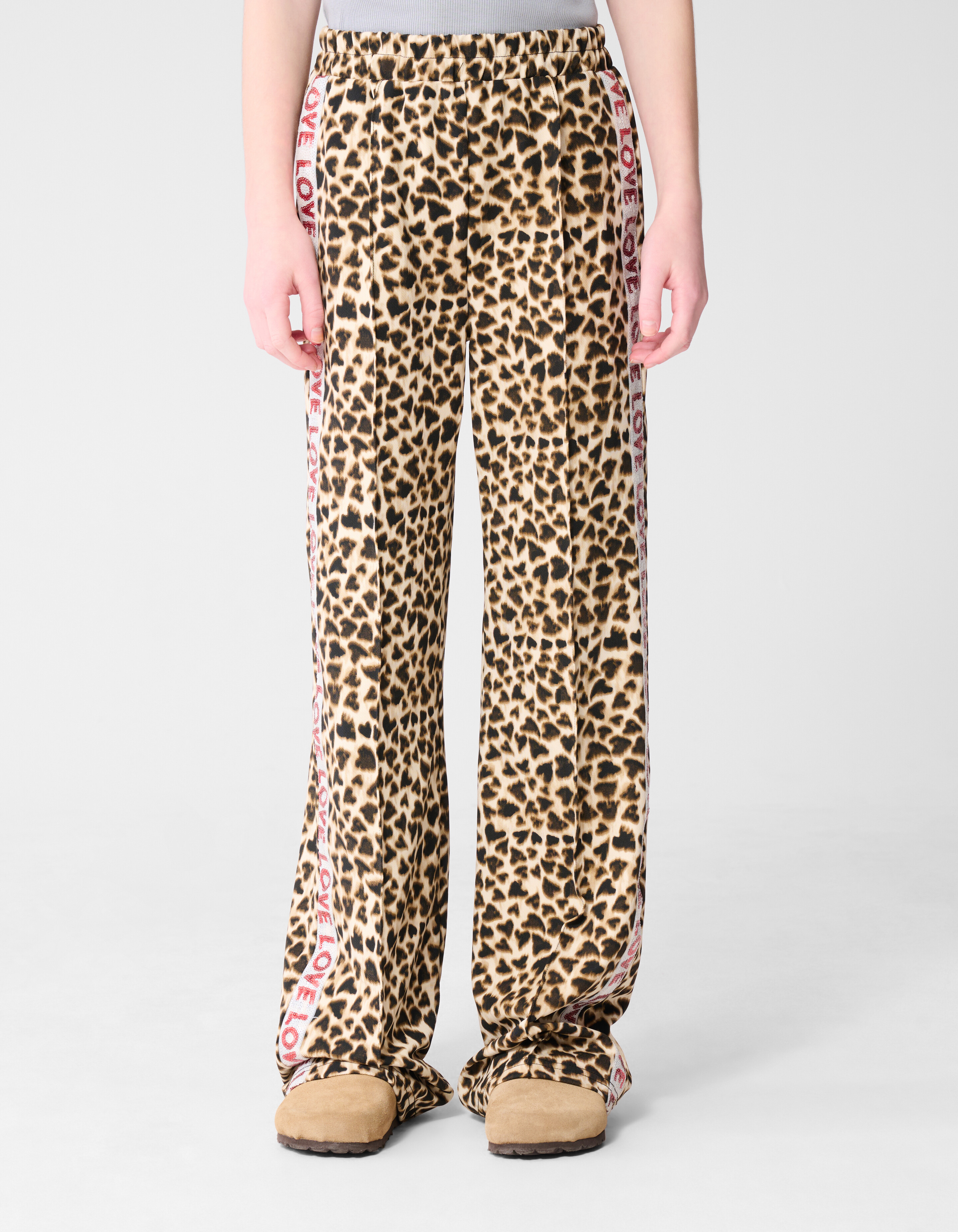 Leopard Heart Hose Hellbraun SHOEBY GIRLS