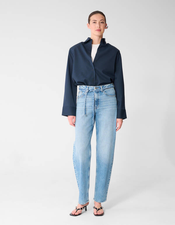 Balloon Fit Jeans Dunkelblau SHOEBY WOMEN