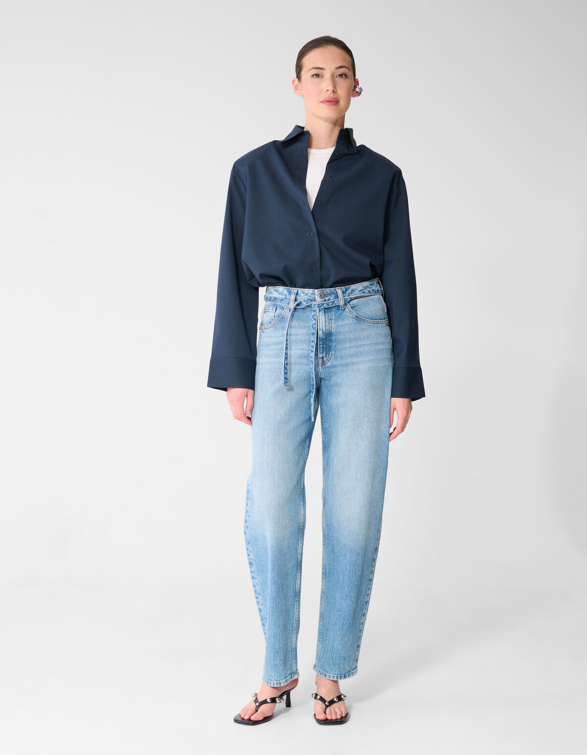 Balloon Fit Jeans Dunkelblau SHOEBY WOMEN