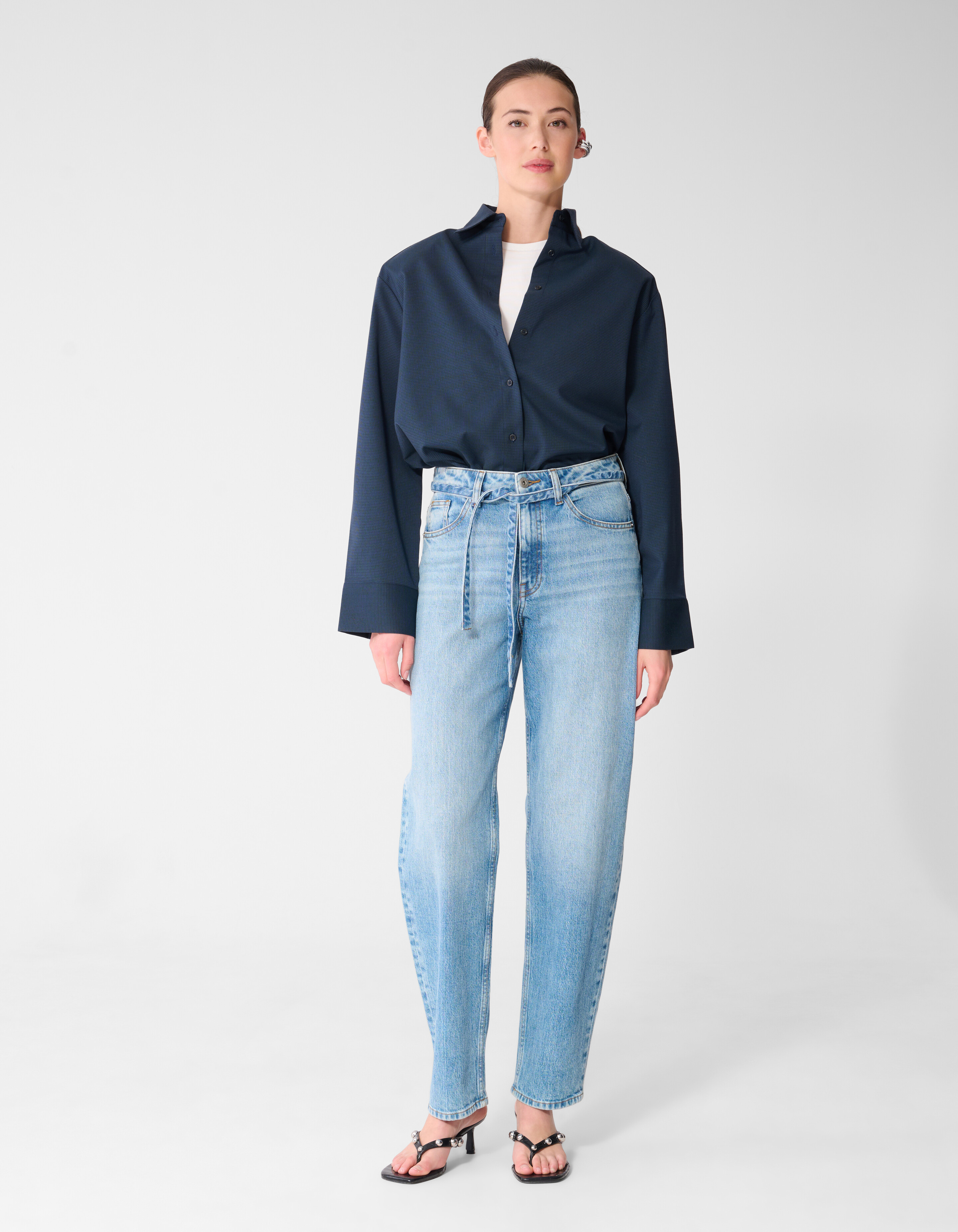 Balloon Fit Jeans Dunkelblau SHOEBY WOMEN