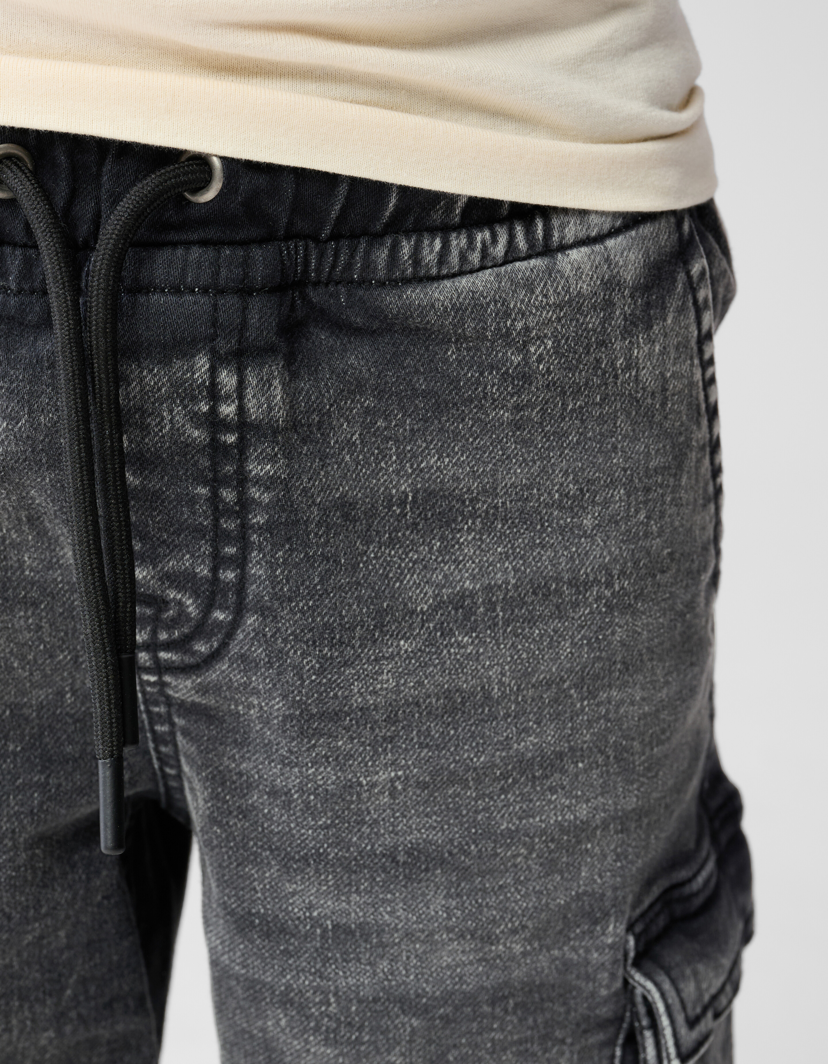 Denim Cargo Short Dunkelgrau SHOEBY BOYS