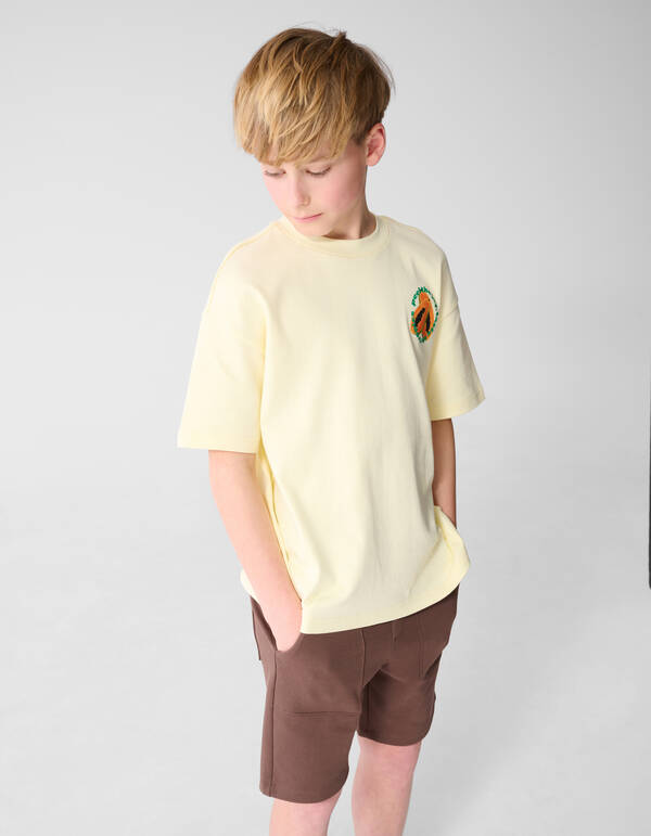 Papaya Kunst T-Shirt Hellgelb SHOEBY BOYS