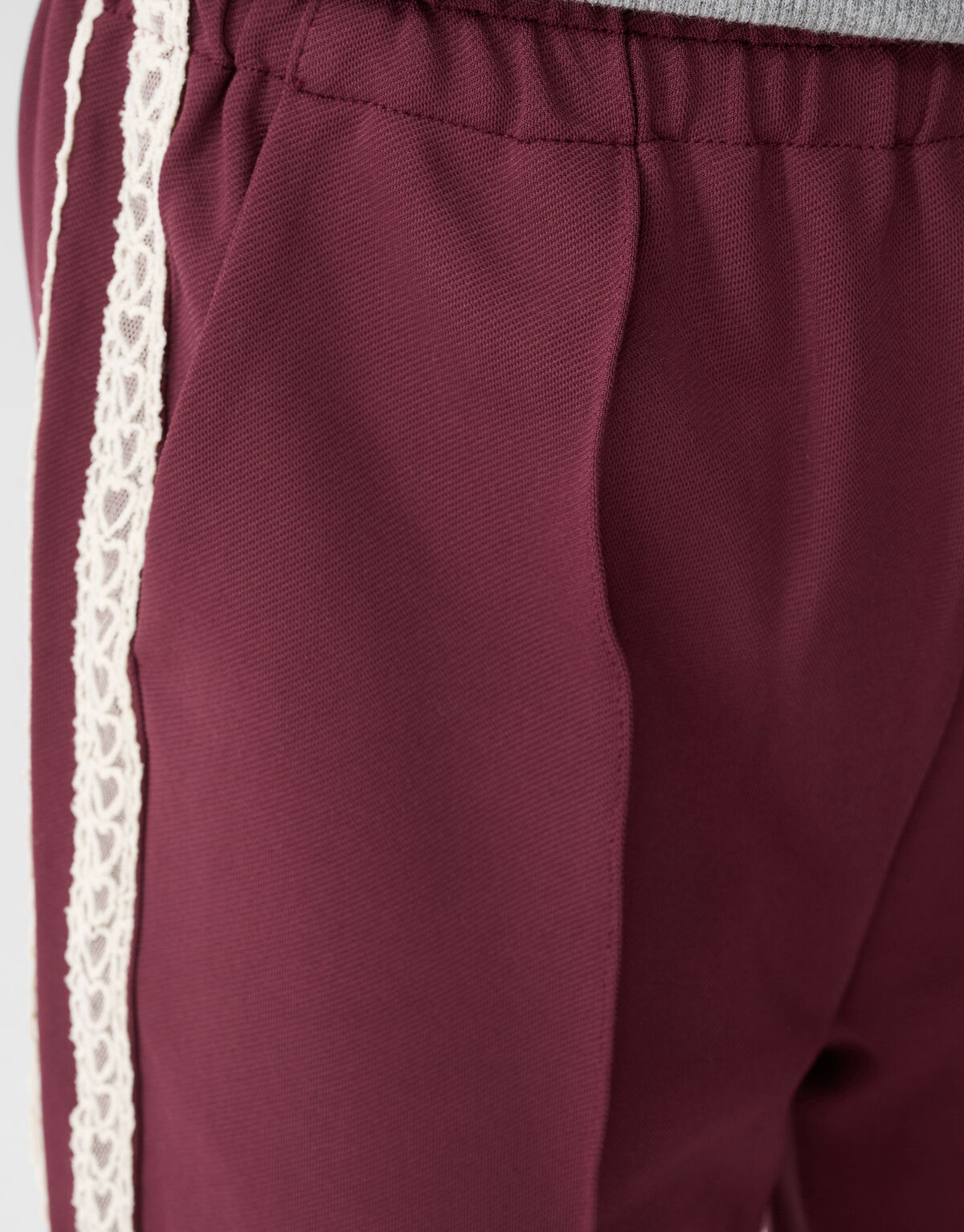 Sportliche Hose mit weitem Bein Dunkelrot SHOEBY GIRLS