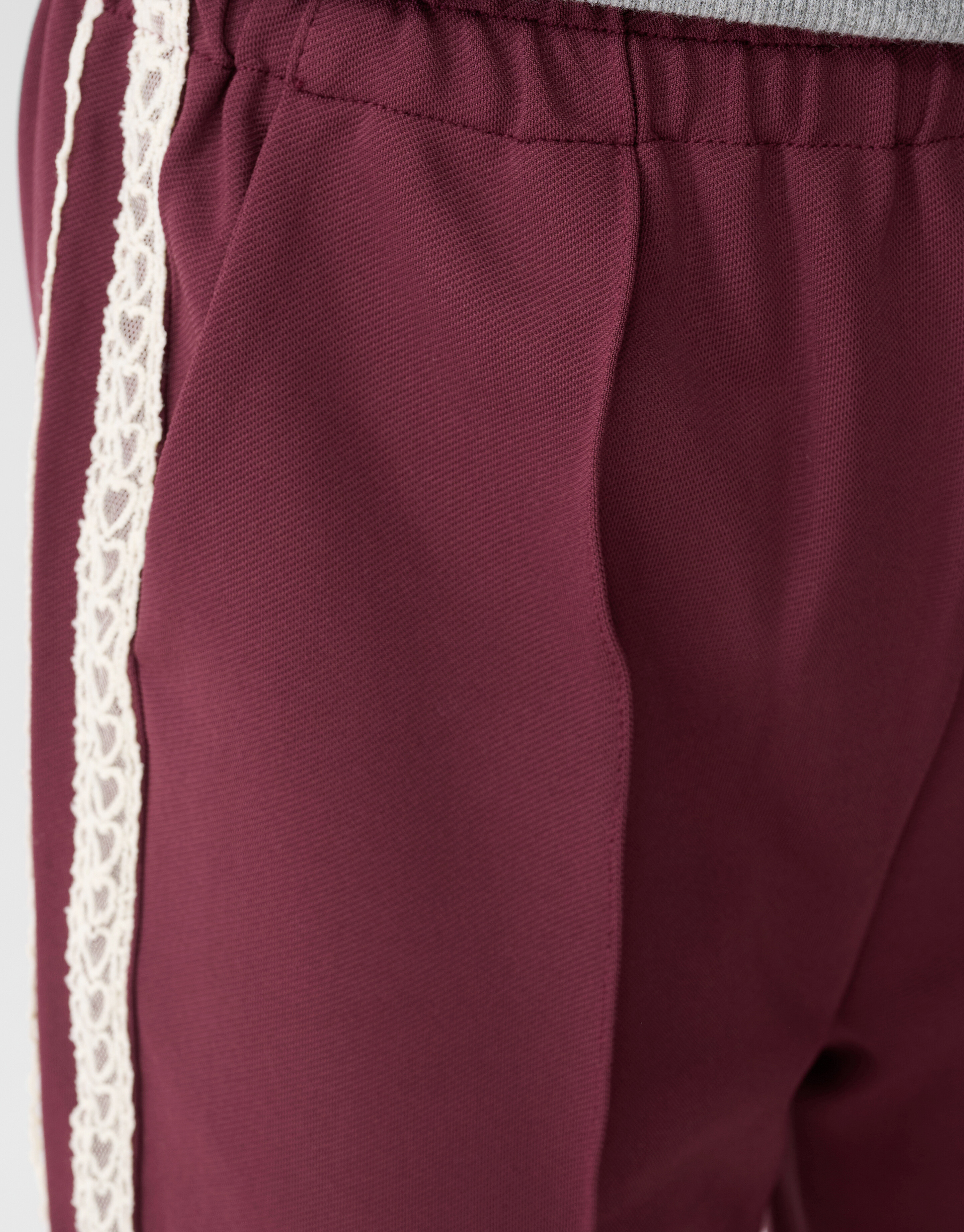 Sportliche Hose mit weitem Bein Dunkelrot SHOEBY GIRLS