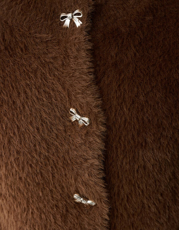 Braune Weste mit Schleife SHOEBY GIRLS