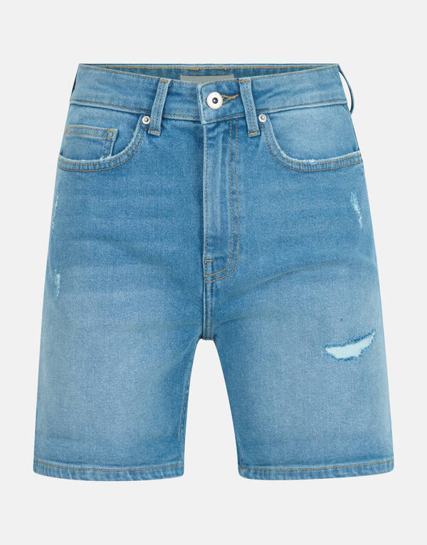 Tapered Denim Short Mediumstone SHOEBY WOMEN