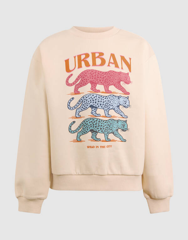 Urban Artwork Pullover Zand SHOEBY GIRLS