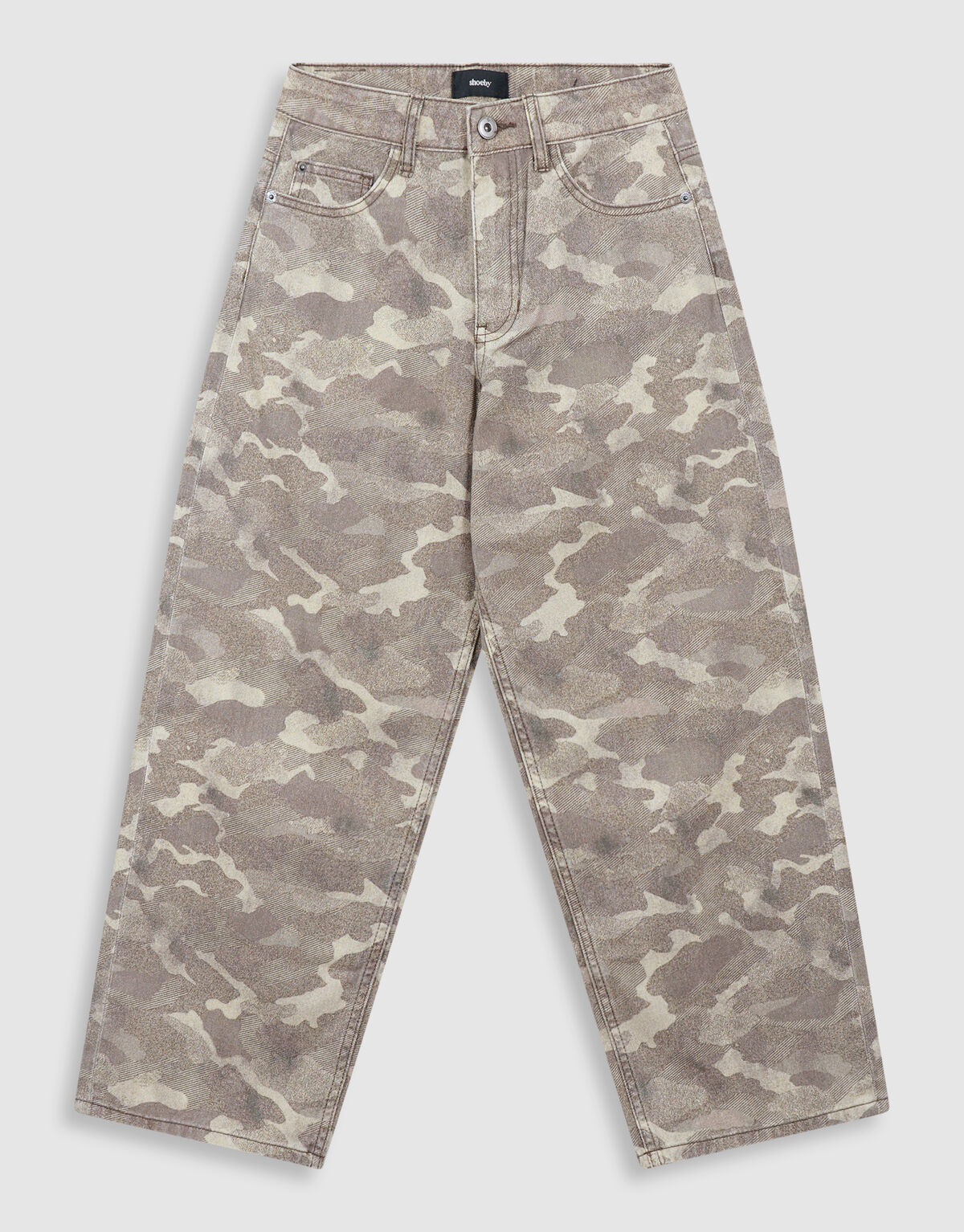 Camo Baggy Fit Jeans in Hellbraun SHOEBY BOYS