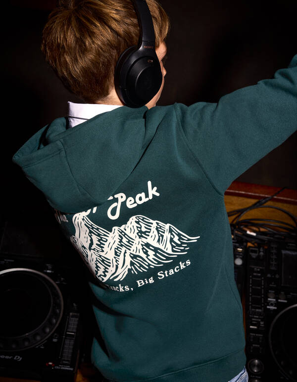 Hype Artwork Hoodie Dunkelgr&uuml;n SHOEBY BOYS