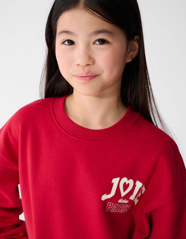 Joie De Vivre Artwork Pullover Rot SHOEBY GIRLS