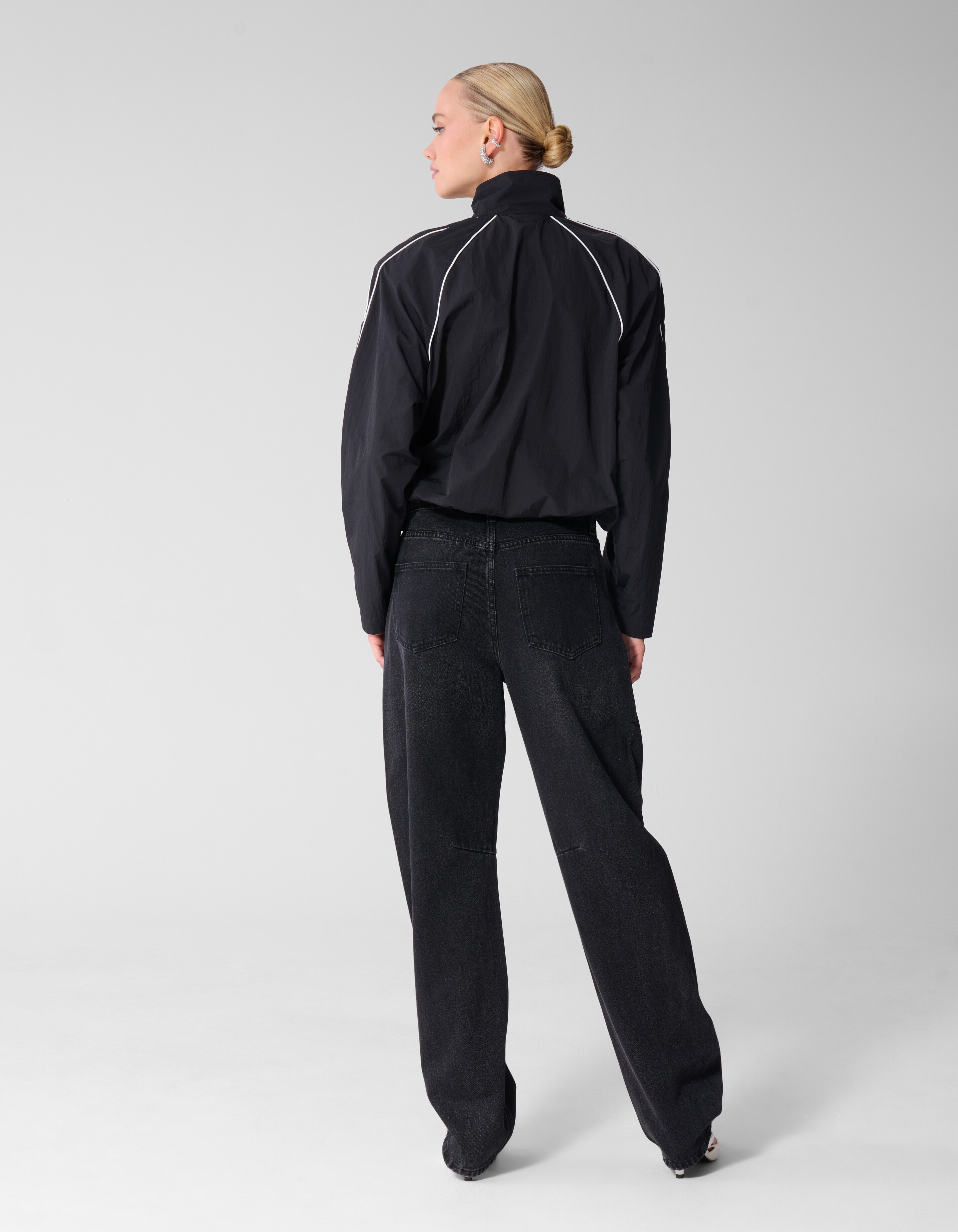 Barrel Jeans Washed Schwarz SHOEBY WOMEN