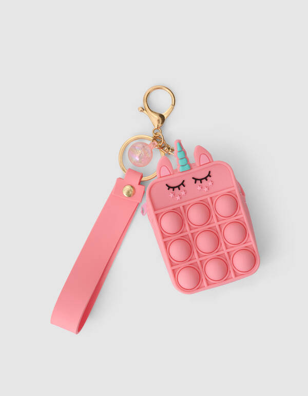 Pop It Einhorn Schl&uuml;sselanh&auml;nger Rosa SHOEBY ACCESSOIRES