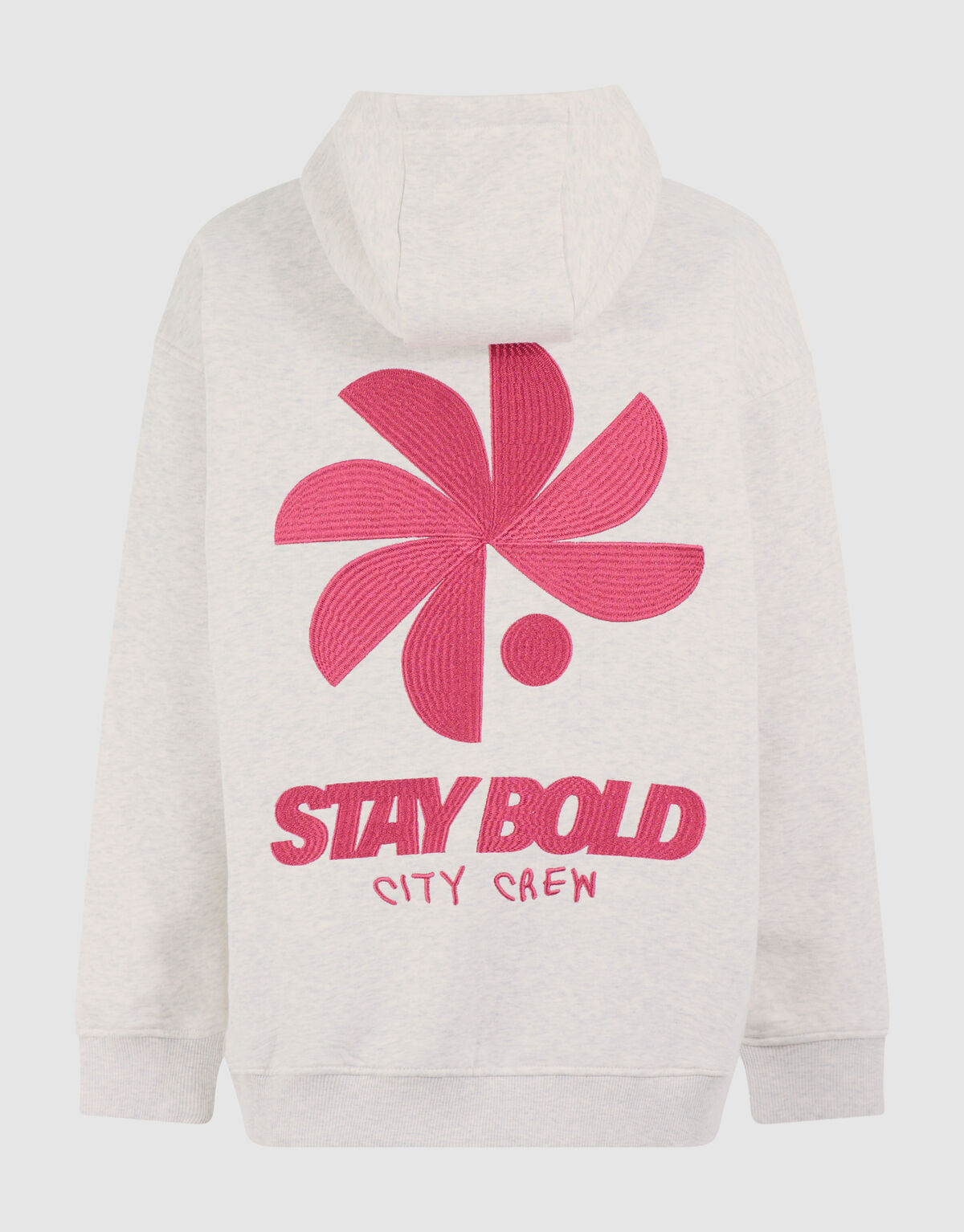 Oversized Fit Bold Artwork Hoodie Lichtgrijs SHOEBY BOYS