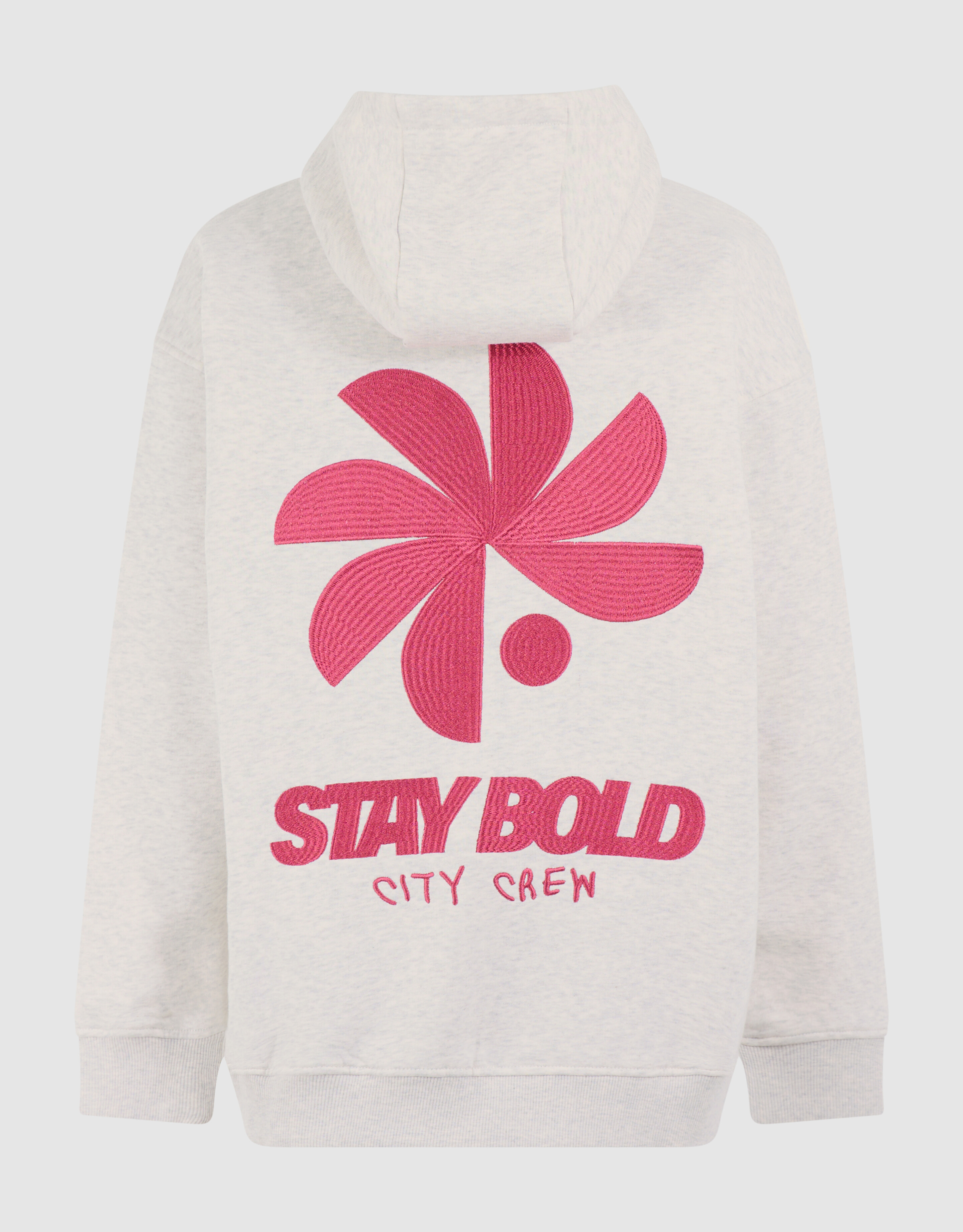 Oversized Fit Bold Artwork Hoodie Lichtgrijs SHOEBY BOYS