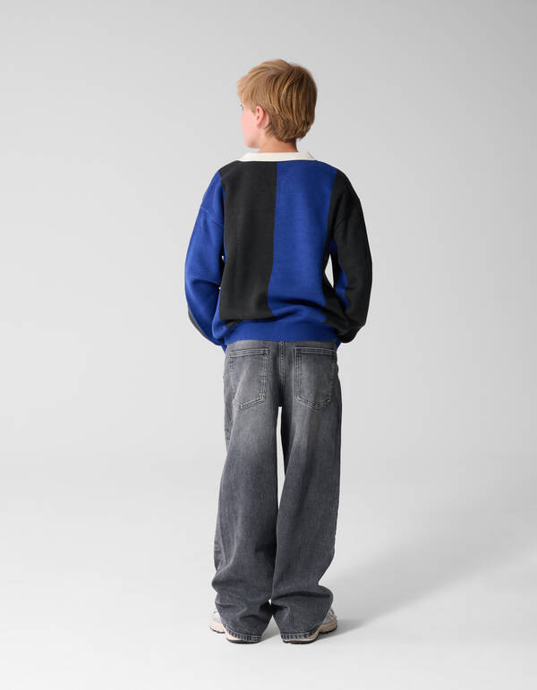 Ultra Baggy Fit Jeans Dunkelgrau SHOEBY BOYS