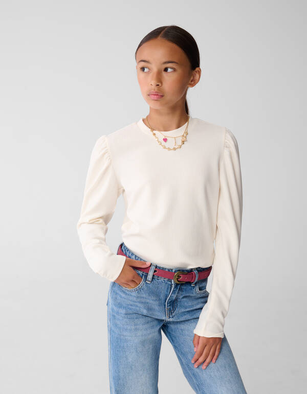 Puff Top Gebrochenes Weiß SHOEBY GIRLS