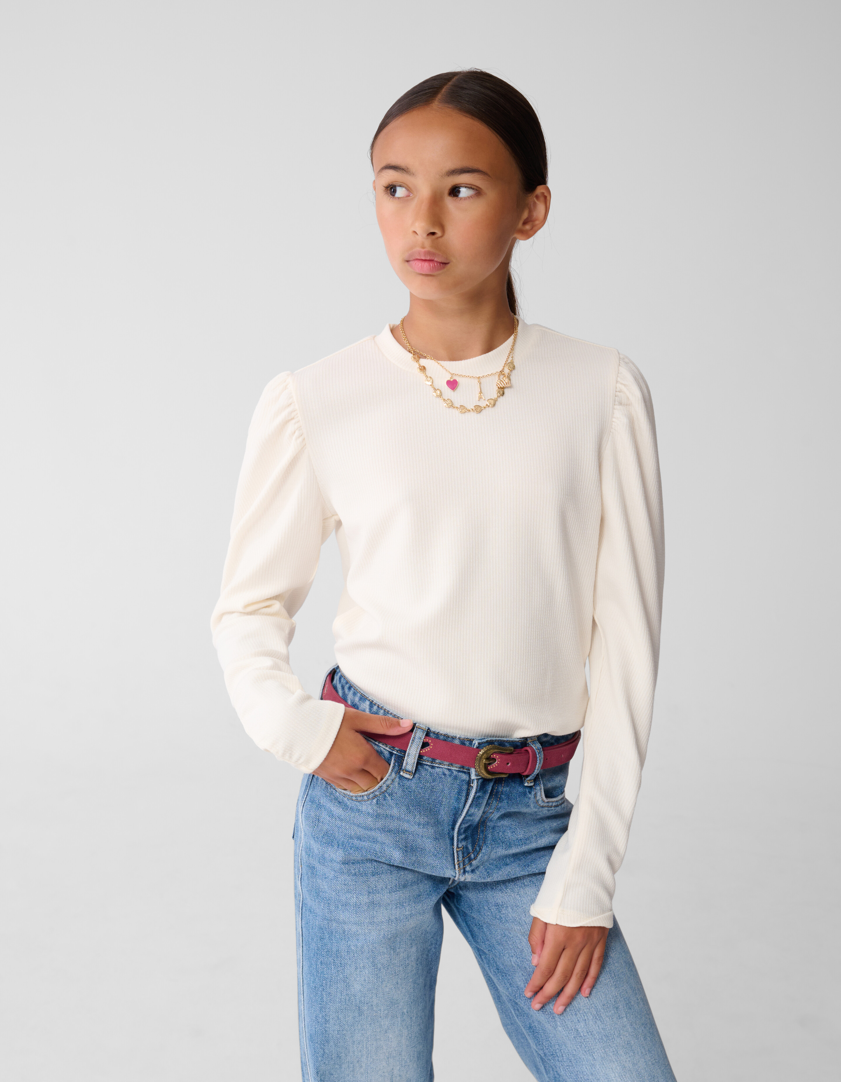 Puff Top Gebrochenes Weiß SHOEBY GIRLS