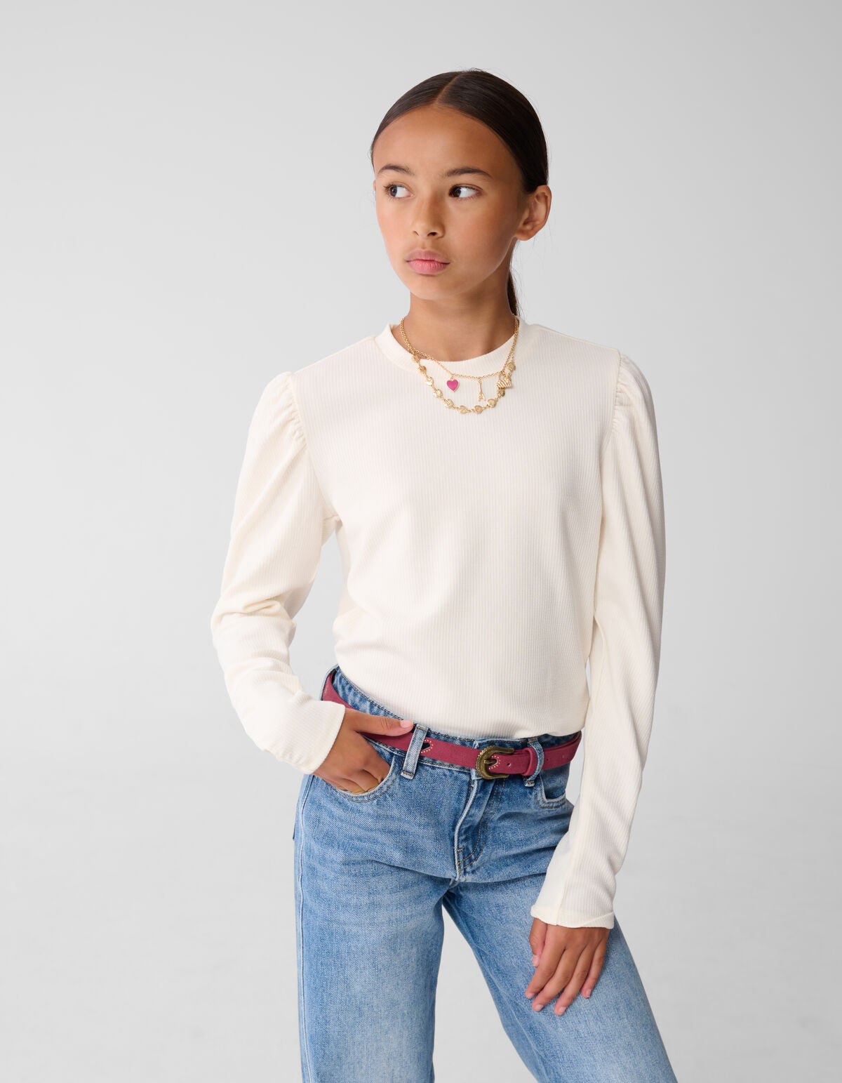 Puff Top Gebrochenes Weiß SHOEBY GIRLS