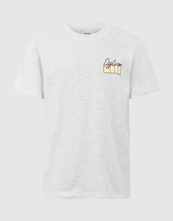 Offline Mood Artwork T-Shirt Hellgrau SHOEBY GIRLS