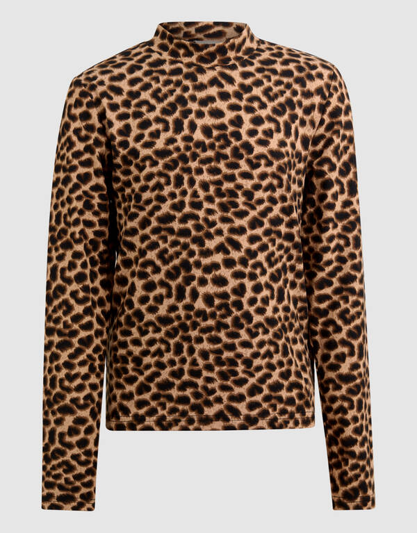Leoparden-Langarmshirt Braun SHOEBY GIRLS