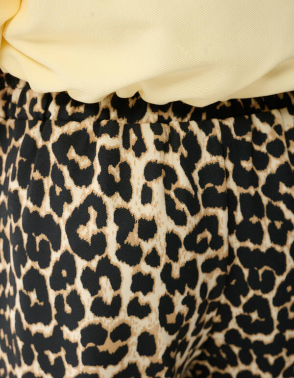 Leoparden-Weitbein-Hose Braun SHOEBY GIRLS