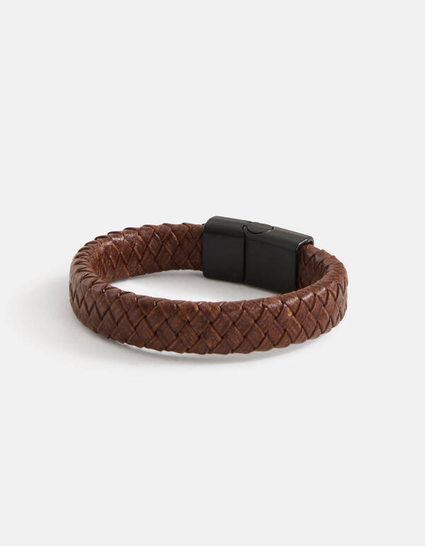 Lederarmband Dunkelbraun SHOEBY ACCESSOIRES