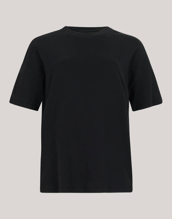 Basic-T-Shirt in &Uuml;bergr&ouml;&szlig;e Schwarz SHOEBY WOMEN