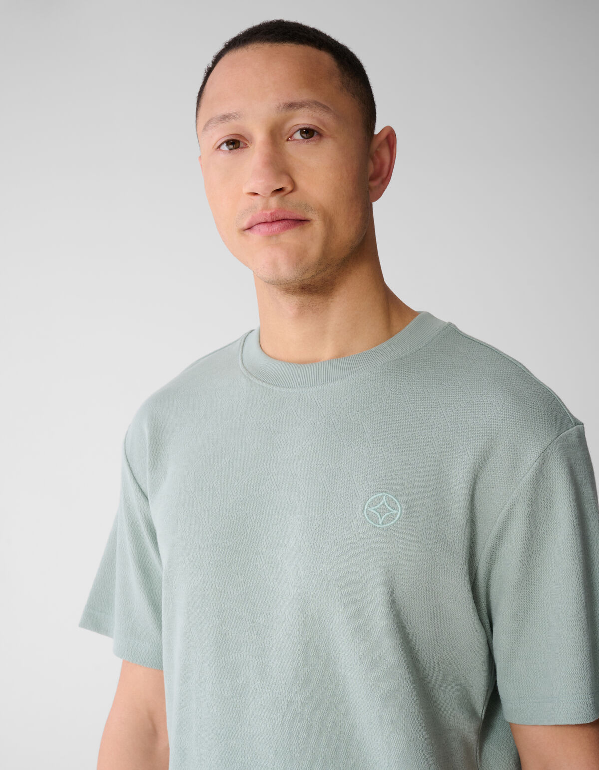Spark Struktur T-Shirt Hellgr&uuml;n SHOEBY MEN