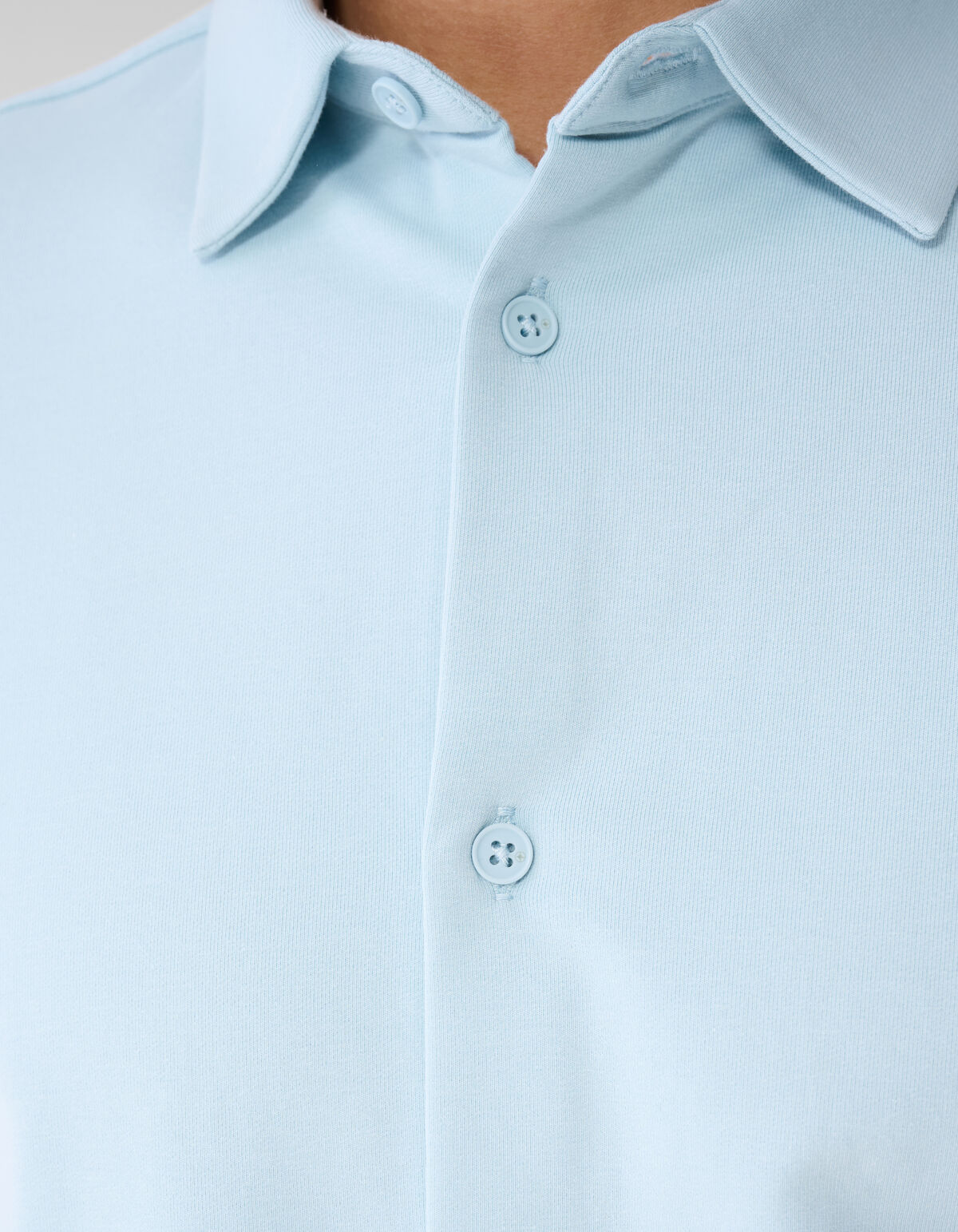 Langarm-T-Shirt aus Jersey Hellblau SHOEBY MEN