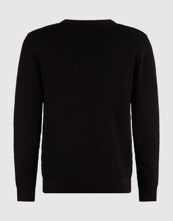 Zopfstrickpullover Dunkelbraun SHOEBY MEN