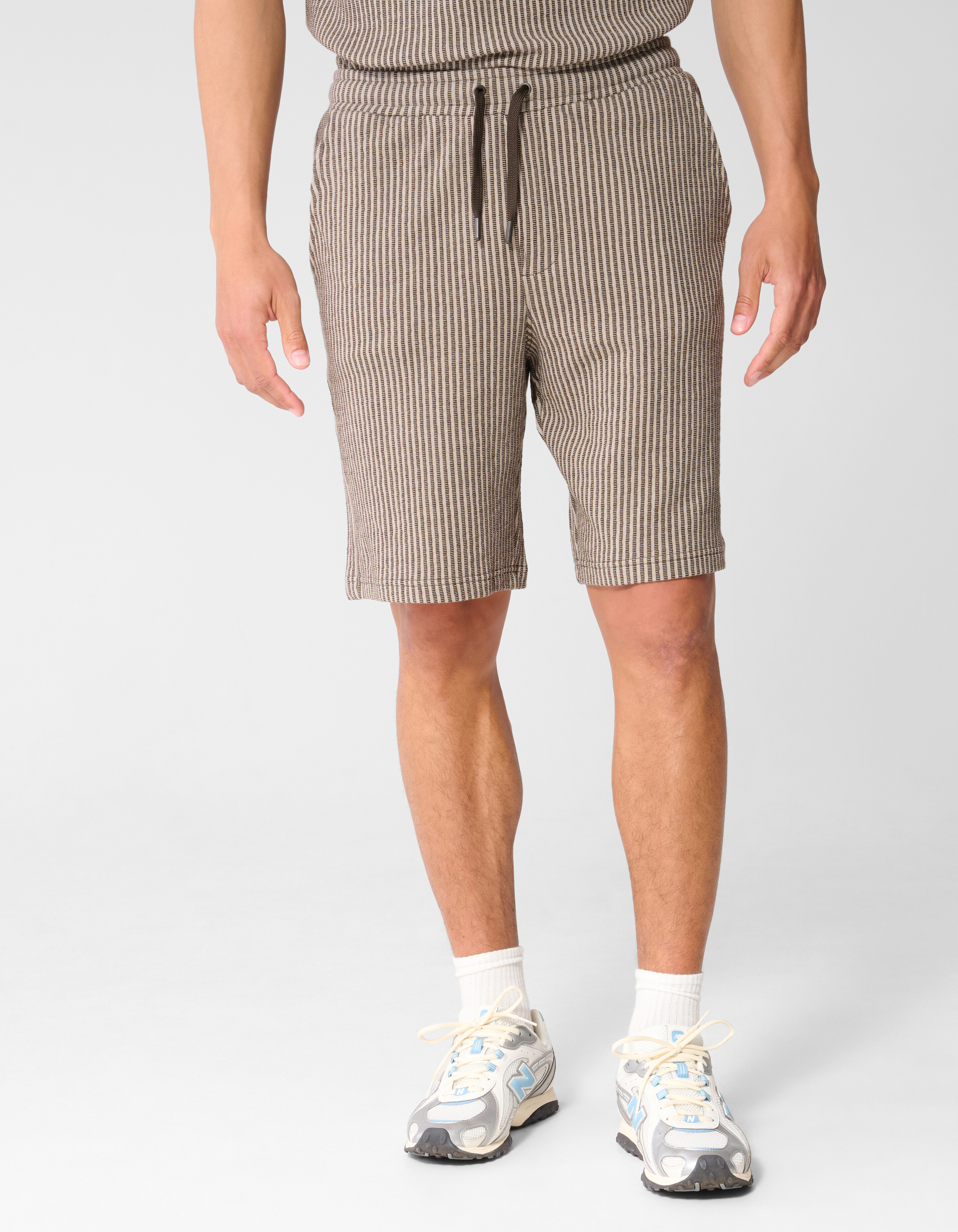 Seersucker-Shorts, Braun SHOEBY MEN