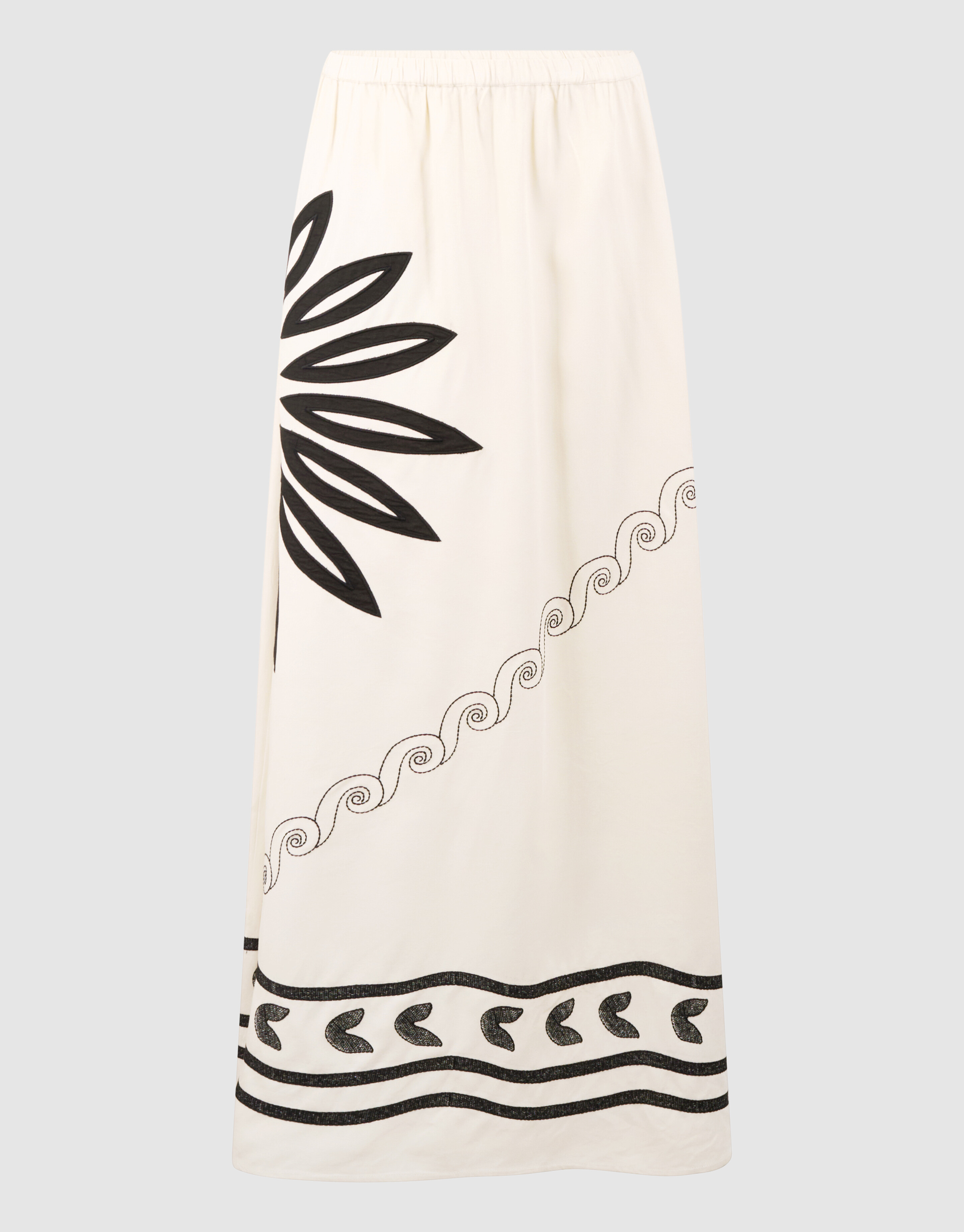 Sun Embroidery Maxirock in gebrochenem Wei&szlig; SHOEBY WOMEN