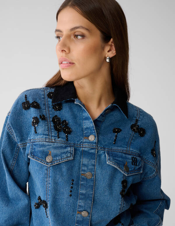 Verzierte Jeansjacke Blau von Mieke SHOEBY WOMEN