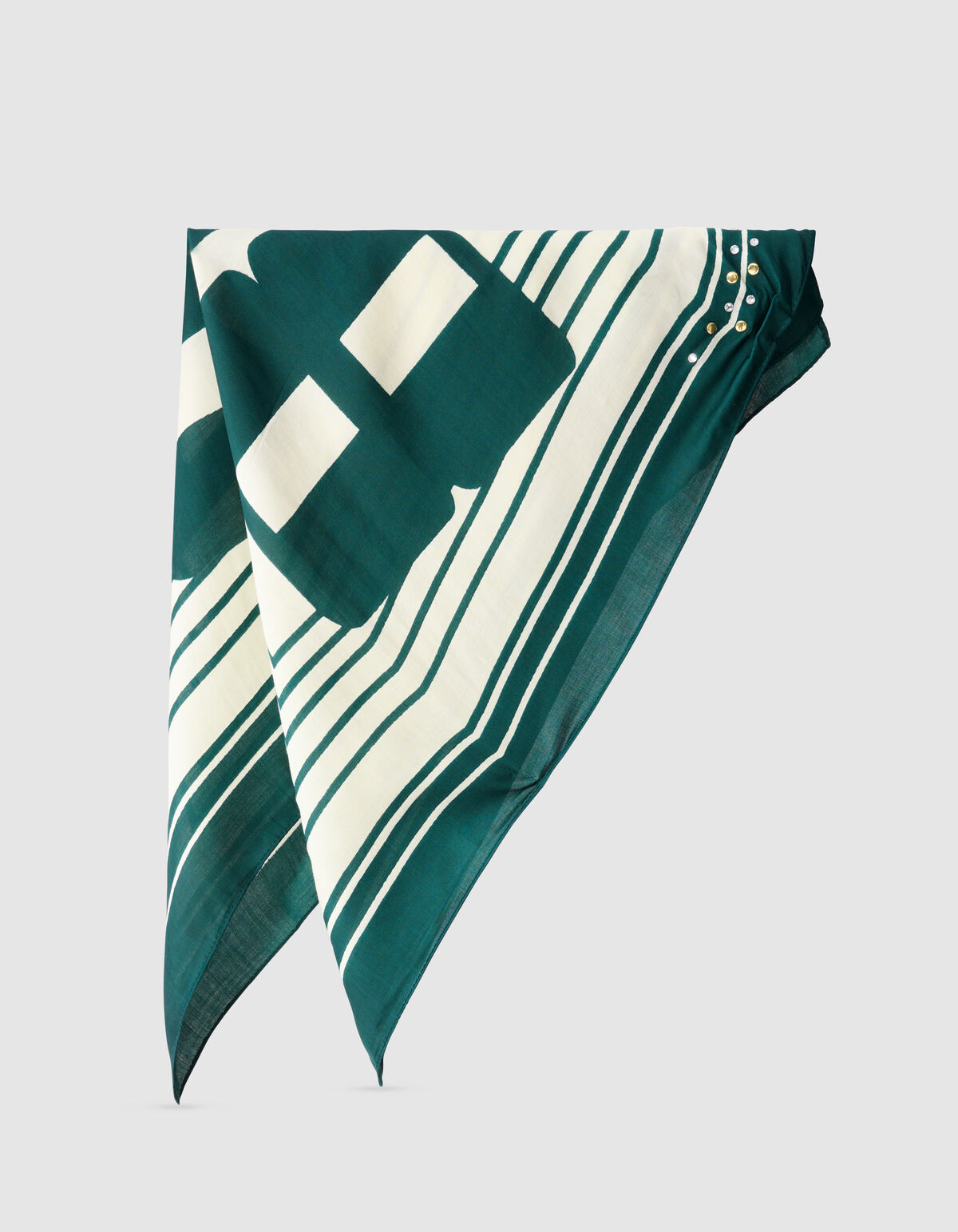 Sporty Text Schal Gr&uuml;n SHOEBY ACCESSOIRES