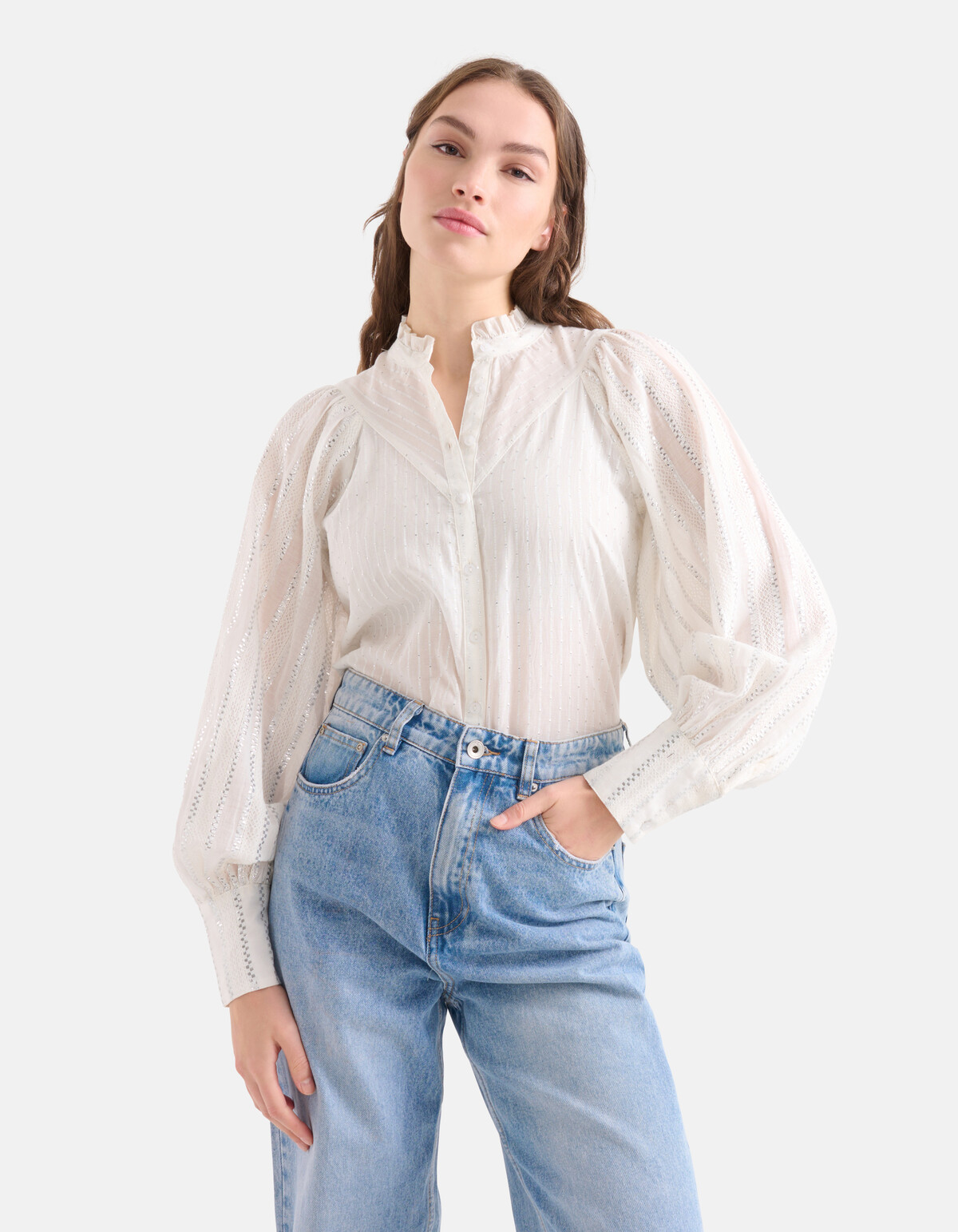 Bluse Lurex Voile Mix SHOEBY WOMEN