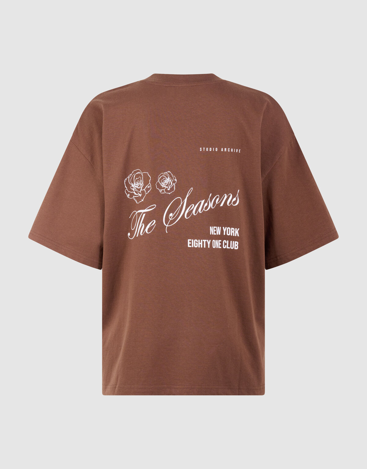 Seasons Artwork T-Shirt Braun SHOEBY WOMEN