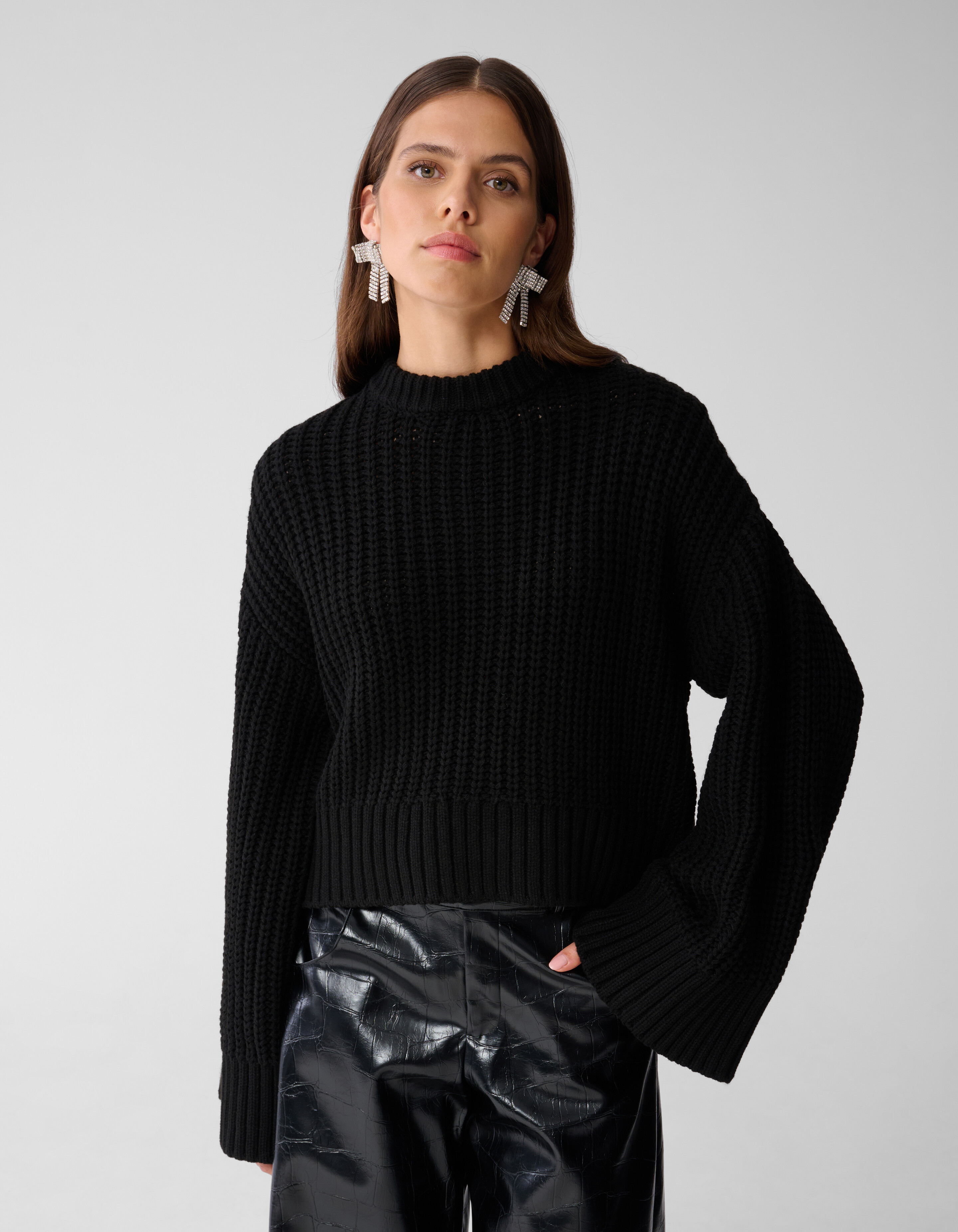 Gestrickter Pullover Schwarz SHOEBY WOMEN